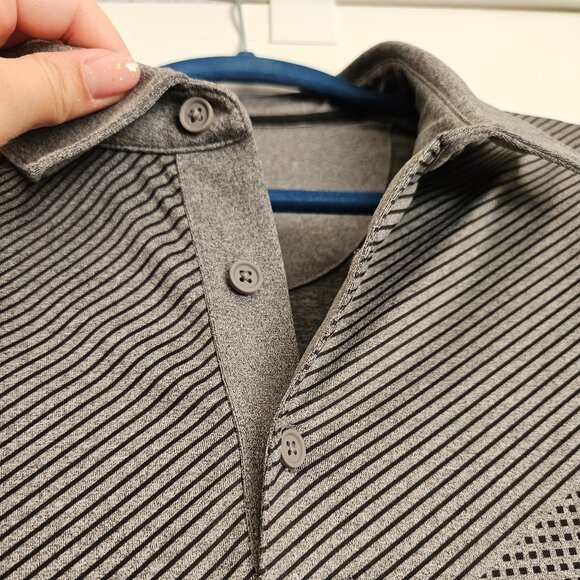 EXP Grey Men's Golf Short Sleeve Buttoned Polo size XL - Picture 2 of 7